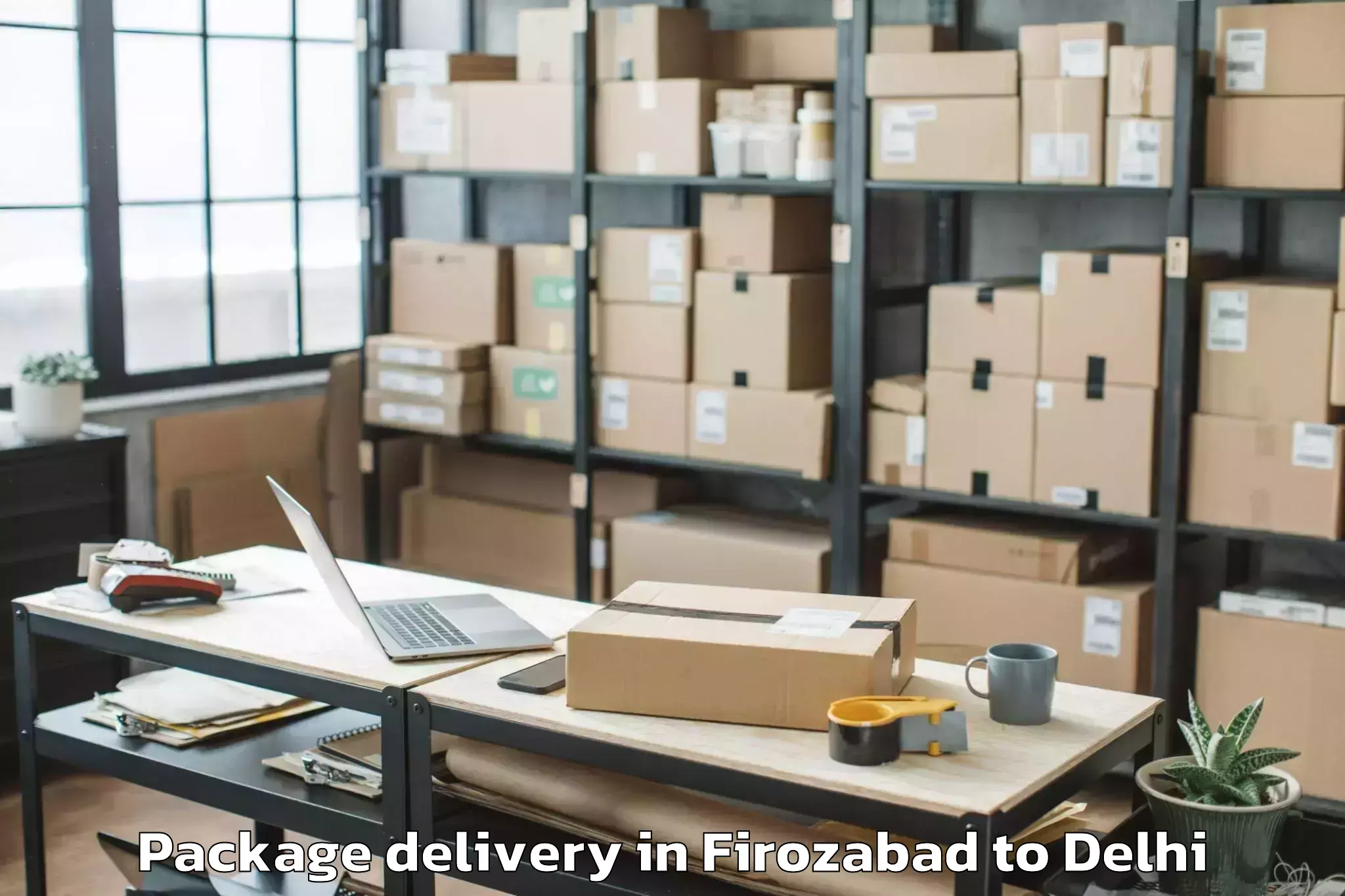 Book Firozabad to Dlf Emporio Mall Package Delivery Online